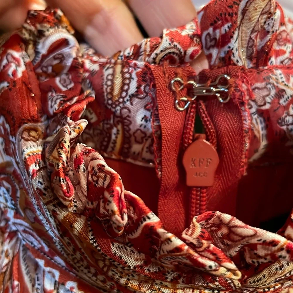 Lulus Paisley Long Sleeves Mini Cocktail Dress - Picture 4 of 13